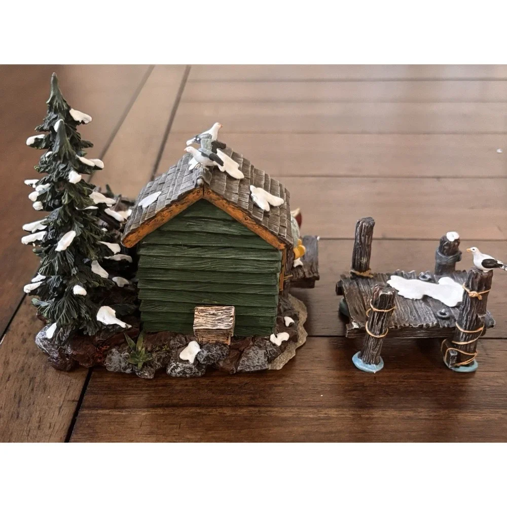 Department 56 Village Accessories The Dockhouse Set of 2 #52863 Retired 2000